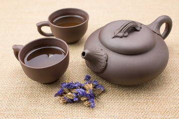 Close Up teapot and teacup