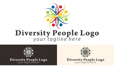 People Color Logo Vector Design