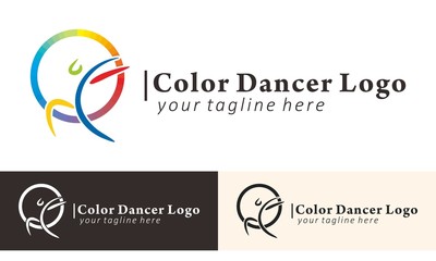 Fototapeta premium People Full Color Logo Vector Design