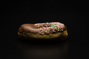 doughnut with color sprinkles