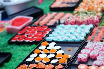 Japanese sushi traditional delicious - japanese food