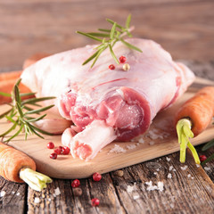 raw lamb chop