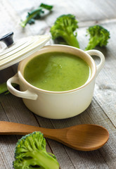 Fresh broccoli soup
