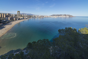 Playa de Poniente (Benidorm, Alicante - Espa&ntilde;a).