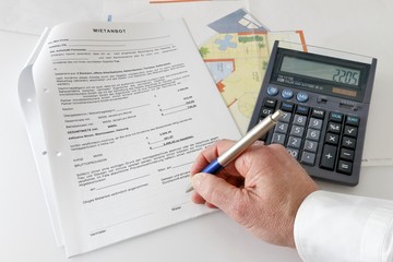 Mietvertrag vor unterschrift