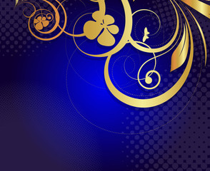 Golden Flora Design Art