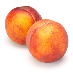 Peach isolated on white