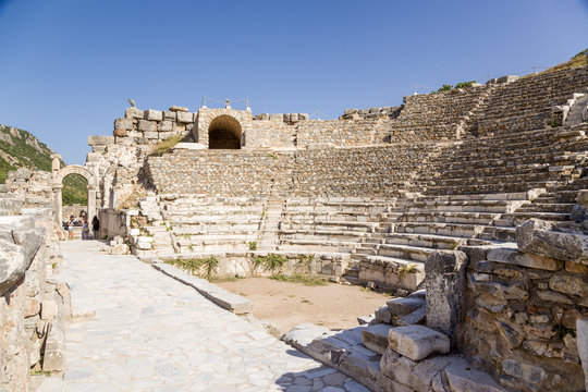 Ephesus, Turkey. The ruins of the Odeon (Bouleuterion), II c. AD