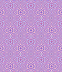 Endless colorful symmetric pattern, graphic design. Geometric in
