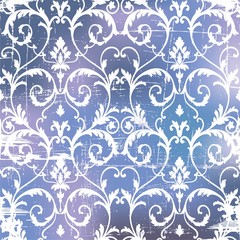 Blue ornament Art Deko