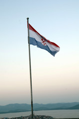 Fototapeta premium Kroatische Flagge