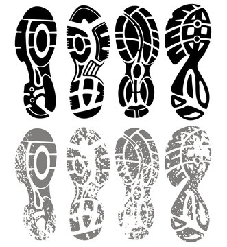 Footprints vector