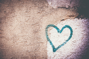 Naklejka na ściany i meble Graffiti coeur