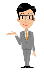 ビジネスマン　案内