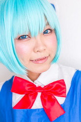 コスプレ衣装の女性