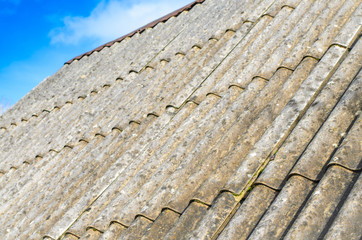 Asbestos roof