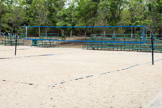 Beach volleyball field