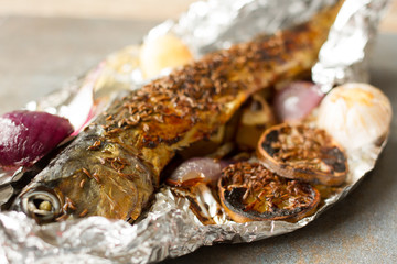 falgu fish with lime garlic and onion