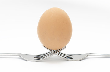 egg on the forks