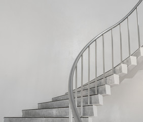 Spiral staircase in vintage color style