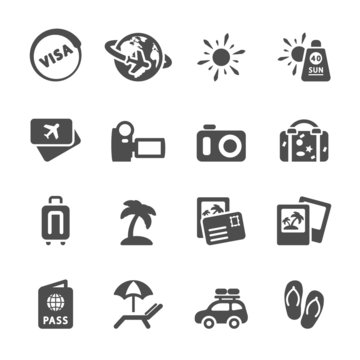 travel and vacation icon set 4, vector eps10