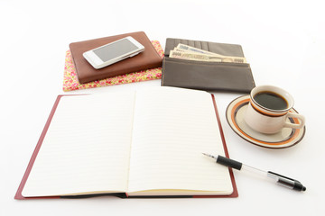 ノートとペンとお金