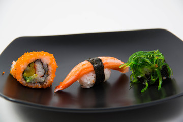 Close up the delicious Japanese sushi