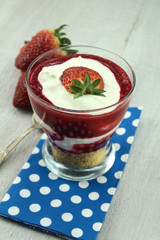 verrine aux fraises