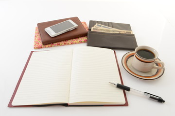 ノートとペンとお金