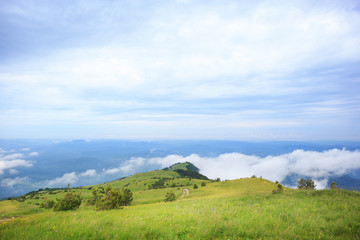 Naklejka premium Country of clouds