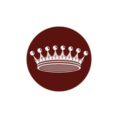 3d vintage crown, luxury coronet illustration. Classic imperial