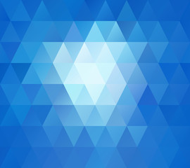Obraz premium Blue White Mosaic Background, Creative Design Templates