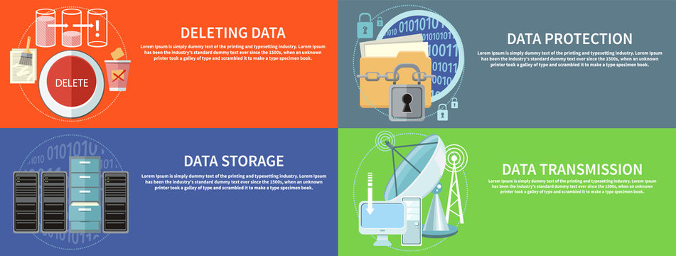 Data protection, transmission, storage and delete