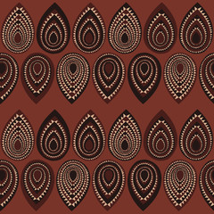 Abstract Traditional African Ornament. Seamless vector pattern.