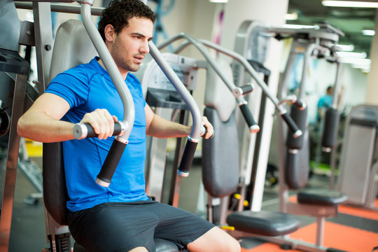 Young Man In The Gym