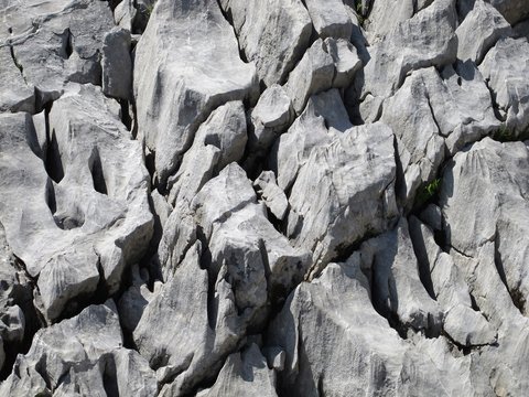 Karst rock in the Alps