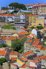 Fototapeta na wymiar Cityscape from castle of Sao Jorge Castelo de Sao Jorge, Lisbon