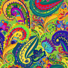 Seamless ornament ethnic background.