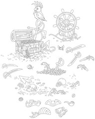 Obraz premium Pirate set