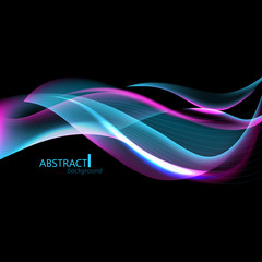 Abctract hi-tech background with waves for screen