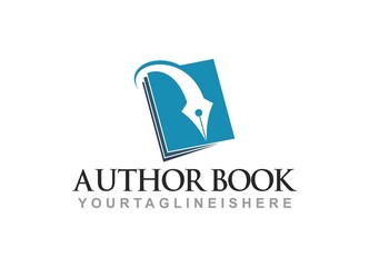 Fototapeta premium Author Book - Logo