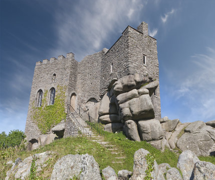 Carn Brea Castle in Cornwall, England