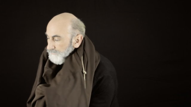 Friar dressing wearing habit sackcloth