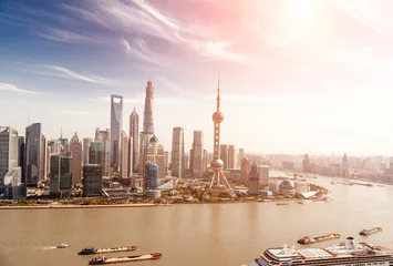 Deurstickers shanghai skyline © zhangyang135769