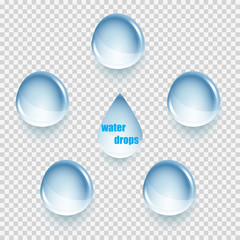water drops on a gray checkered background illustration