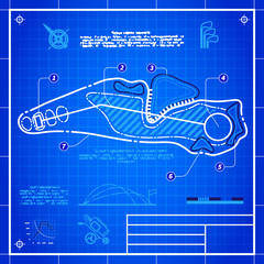 Golf course layout drawing