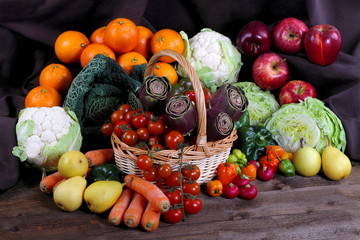 Verdurae ortaggi con frutta