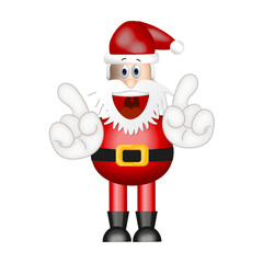 Funny Santa Claus xmas christmas illustration cartoon