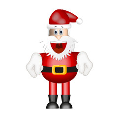 Funny Santa Claus xmas christmas illustration cartoon