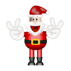 Funny Santa Claus xmas christmas illustration cartoon